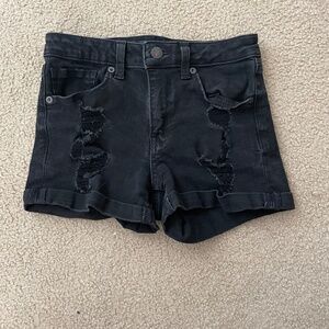 Aeropostale Black Jeans Shorts
